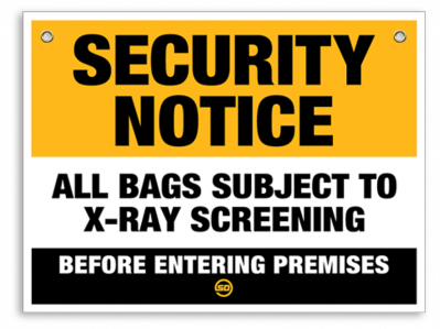 X-ray In Use Sign